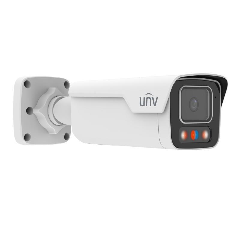 CÂMARA IP TUBULAR 5MPX 2.8mm IV40m 130dB WDR TRI-GUARD2.0 LUZ AZUL/VERMELHA PRETO