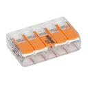 25x LIGADOR RÁPIDO WAGO 221-415 COMPACT MÁXIMO 4mm2 5 FIOS