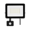 FLOODLIGHT COM SENSOR 50W 6000K IP65 240Vac