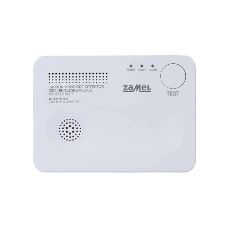 DETECTOR MONÓXIDO CARBONO A PILHAS E BOTÃO TESTE