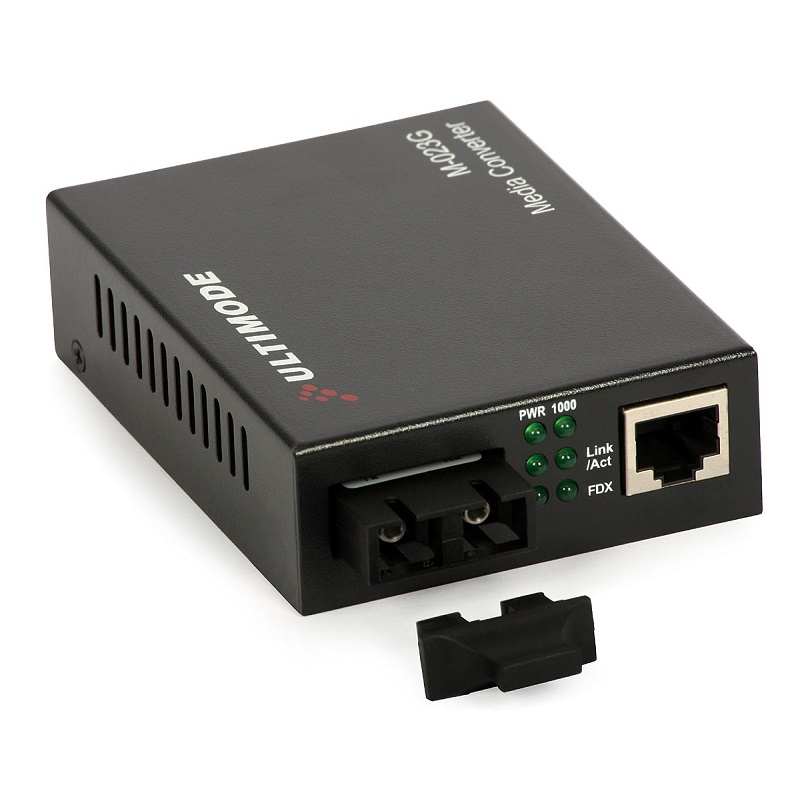 CONVERSOR ETHERNET MULTIMODO M-023G 1Gbps 2xFIBRAS 2km