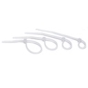 100x ABRAÇADEIRA FIVELA TZ10/3NS BRANCA 98x2.5mm