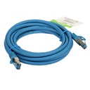 3m CABO UTP CAT 6A PATCH S/FTP AZUL