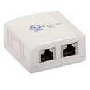 TOMADA SUPERFICIE RJ45 CAT.6A STP DUPLA