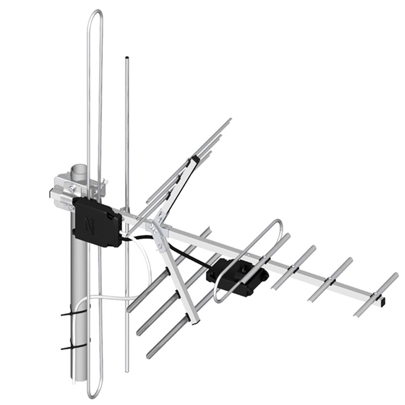 ANTENA PROFISSIONAL DVB-T/T2 VHF E UHF (H/V) DIPOL 15/5-12/21-60
