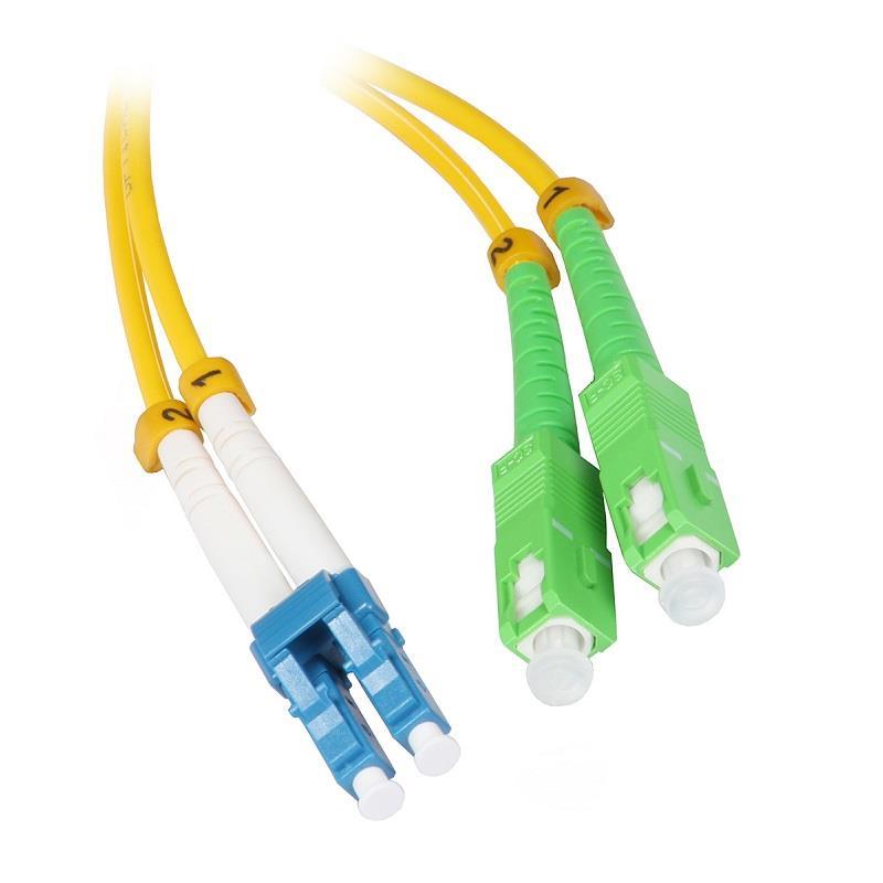 1m PACHCORD MONOMODO ULTIMODE PC-2372D-1 G.657.A2 2xSC/APC-2xLC LSZH