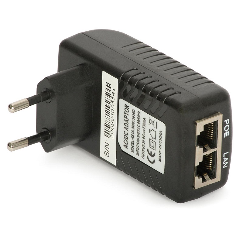 ADAPTADOR PoE 230Vac 24Vdc 0.75A