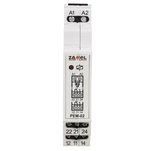 [ZMPEM02012] RELÉ MODULAR 2 INVERSORES 12Vac/dc