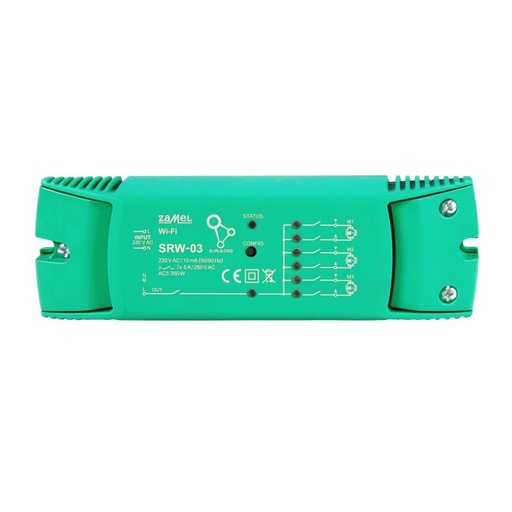 [ZMSRW03] RECETOR Wi-Fi 3 ESTORES + 1 CANAL SUPLA