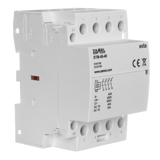 [ZMSTM4040] CONTACTOR MODULAR ELECTROMAGNÉTICO 40A 4xNA 230Vac