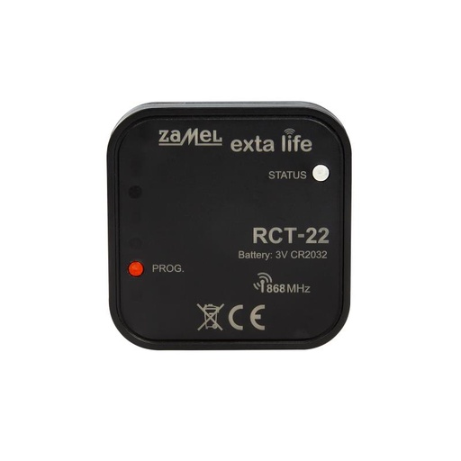 [ZMRCT22] SENSOR TEMPERATURA A PILHAS EXTA LIFE PARA CAIXA APARELHAGEM