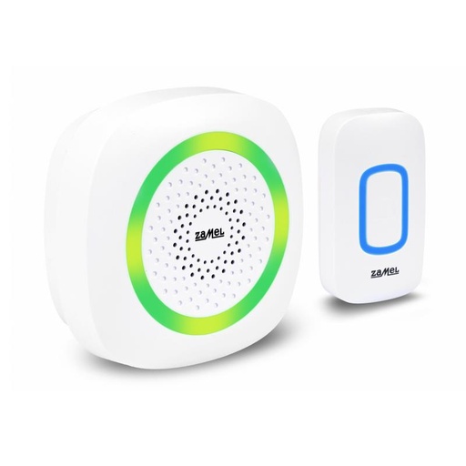 [ZMST420W] CAMPAINHA DANCE II A PILHAS BRANCA