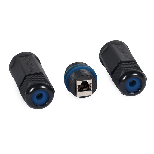 [DPJ2211] ACOPLADOR RJ45 CAT.6 BLINDADO A PROVA DE AGUA