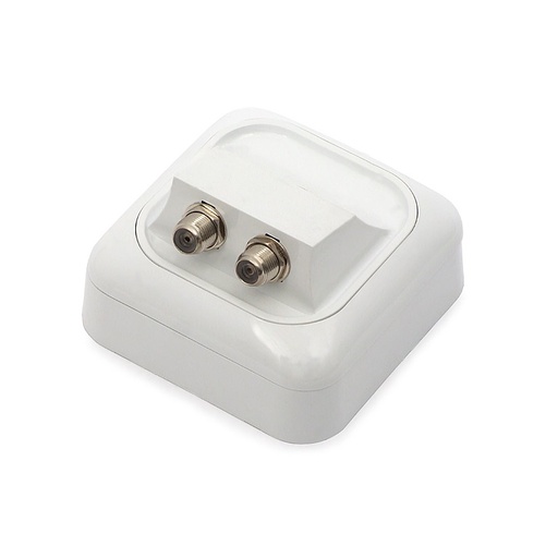 [DPR62190] TOMADA INDIVIDUAL TV SATELITE GIS-F1-2/N SUPERFÍCIE DUPLO