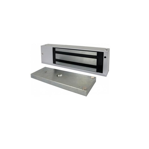 [KD-LOCK500DZC] FECHADURA ELECTROMAGNÉTICA SUPERFÍCIE SENSOR PORTA | TEMPO ATRASO  12Vdc/600mA 24V/300mA 500kg