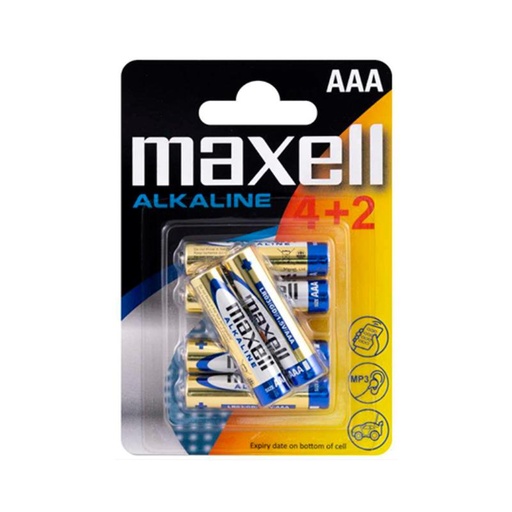 [LR03] 4+2x PILHA ALCALINA 1.5V - AAA LR03